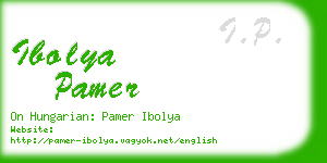 ibolya pamer business card